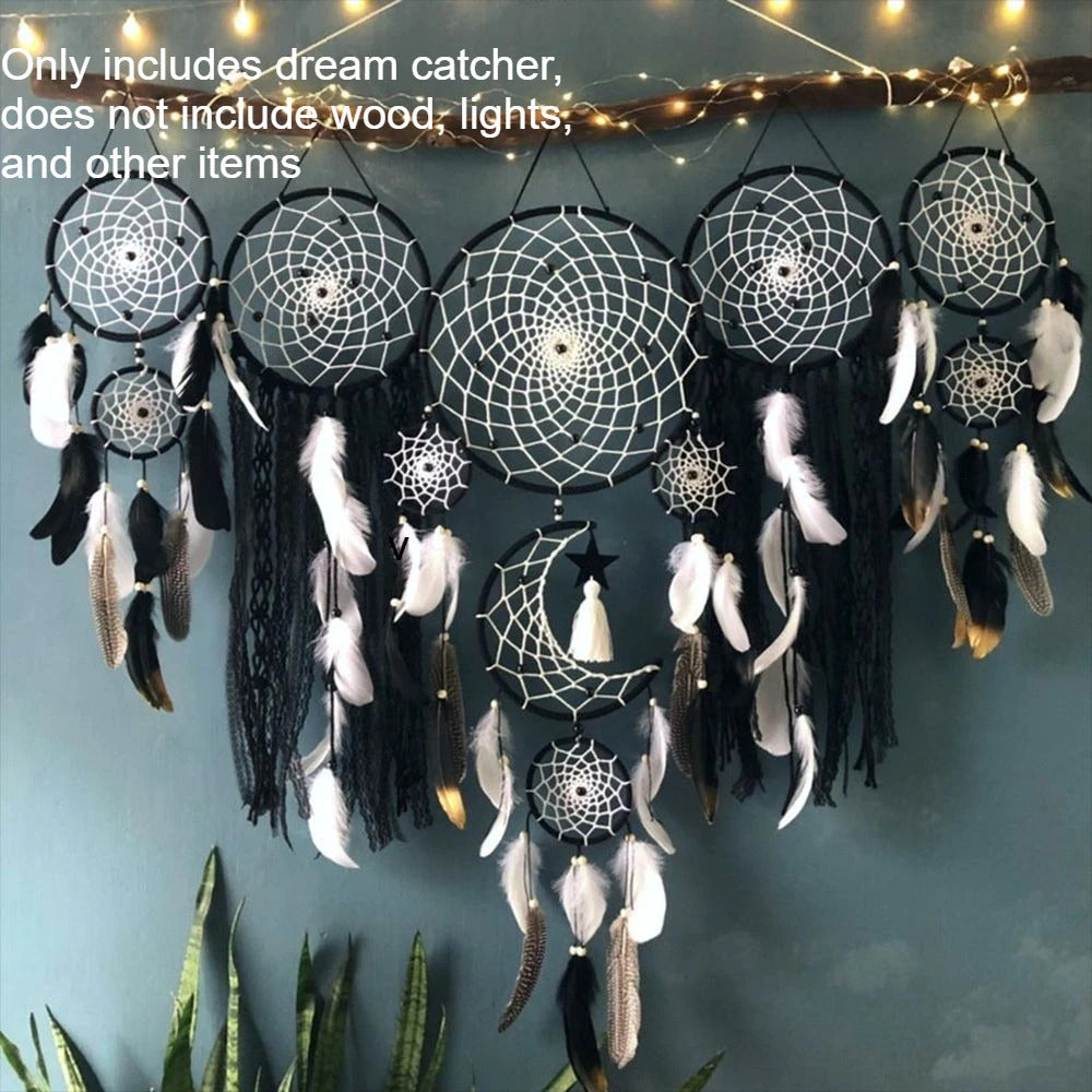 Dreamcatcher Wreath style Wall Hanging Decoration Dream Catcher - Additional View