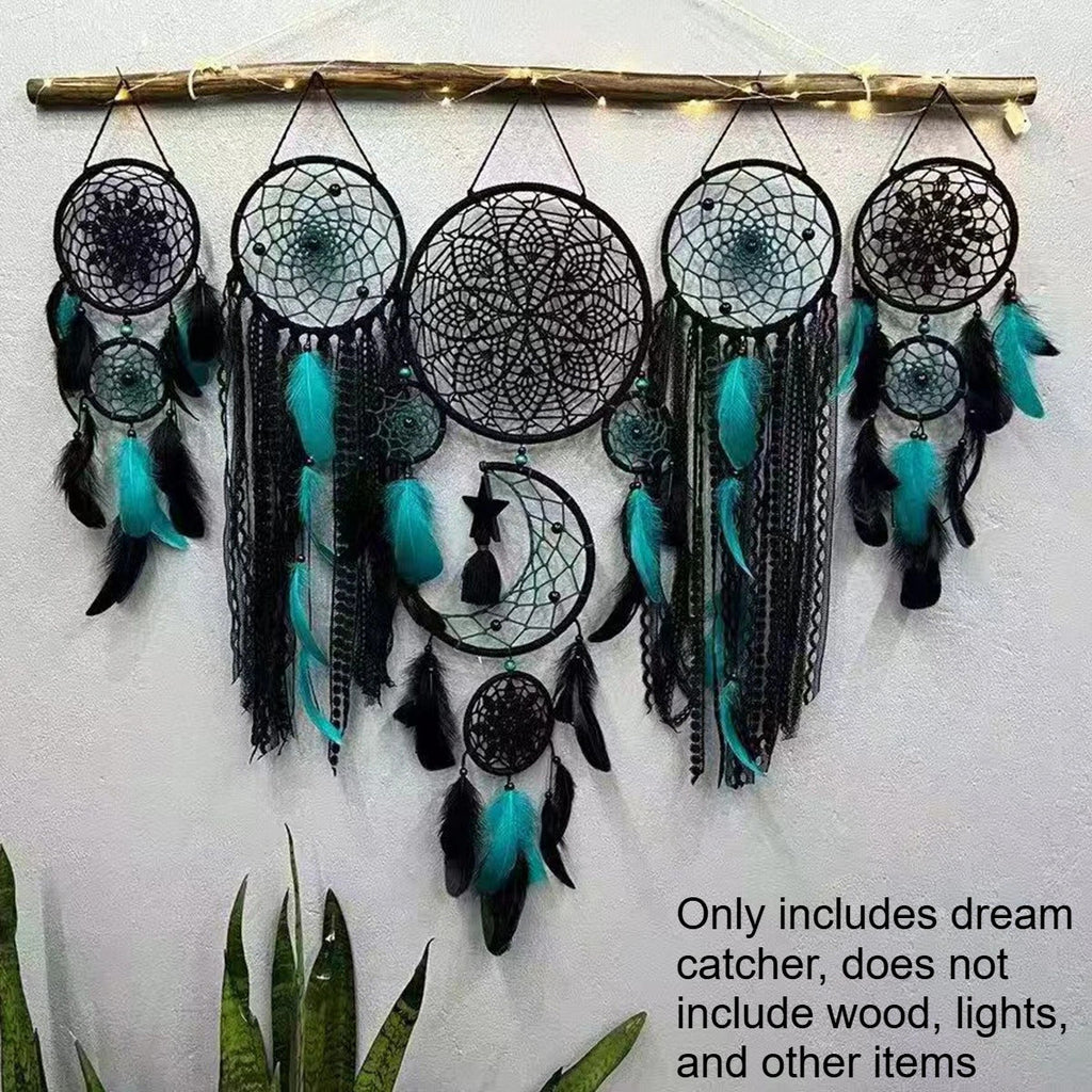 Dreamcatcher Wreath style Wall Hanging Decoration Dream Catcher - Side View