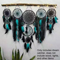 Dreamcatcher Wreath style Wall Hanging Decoration Dream Catcher - Side View