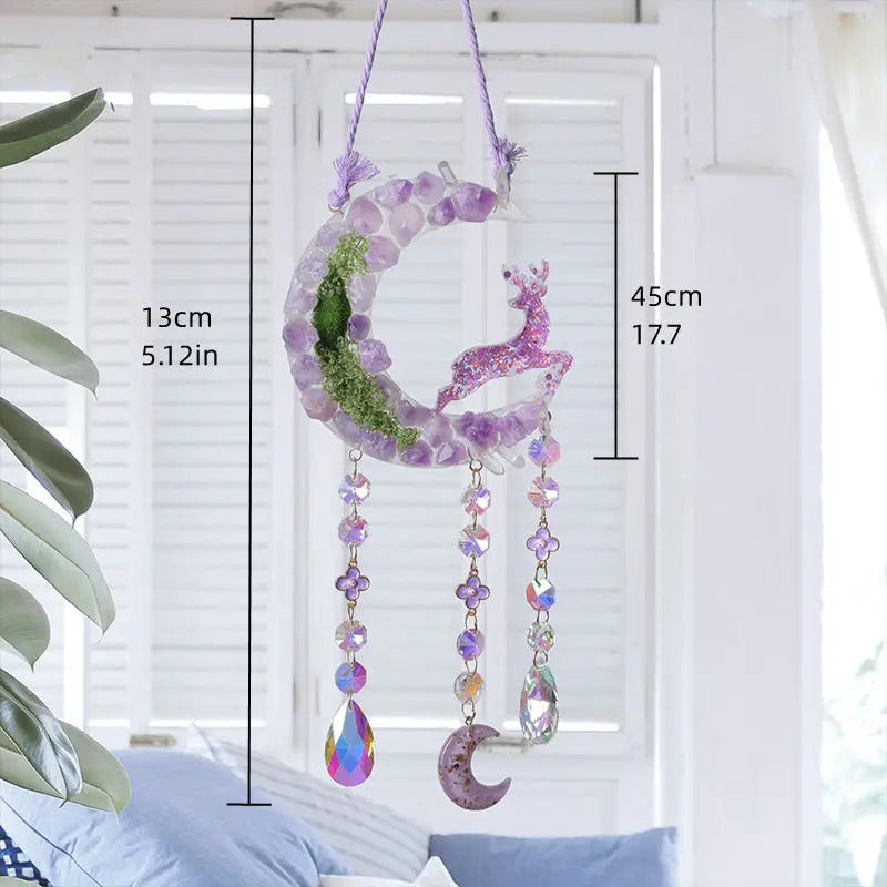 Sun catcher ornament crystal wind chime dreamcatcher - In Use