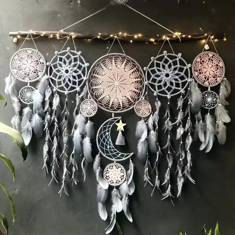 Dreamcatcher Bohemian Home Decor Wall Hanging Decoration - Close-up Detail