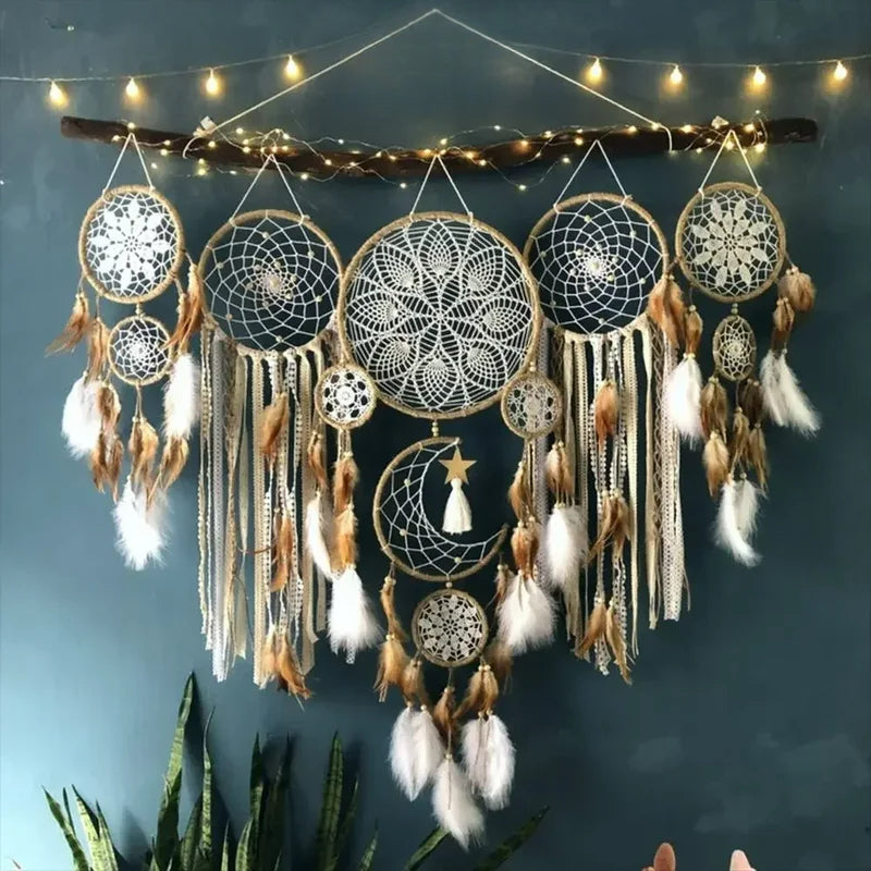Dreamcatcher Bohemian Home Decor Wall Hanging Decoration - Side View
