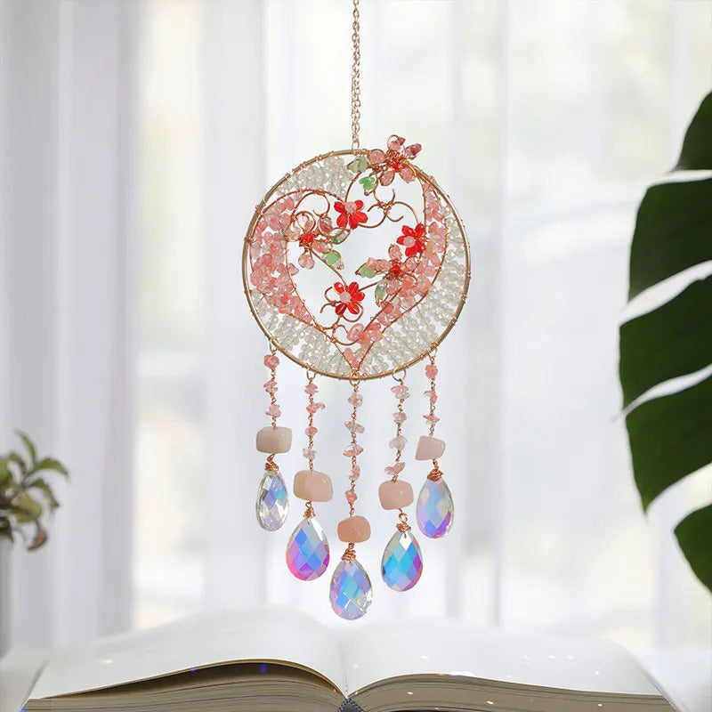 Sun catcher ornament crystal wind chime dreamcatcher