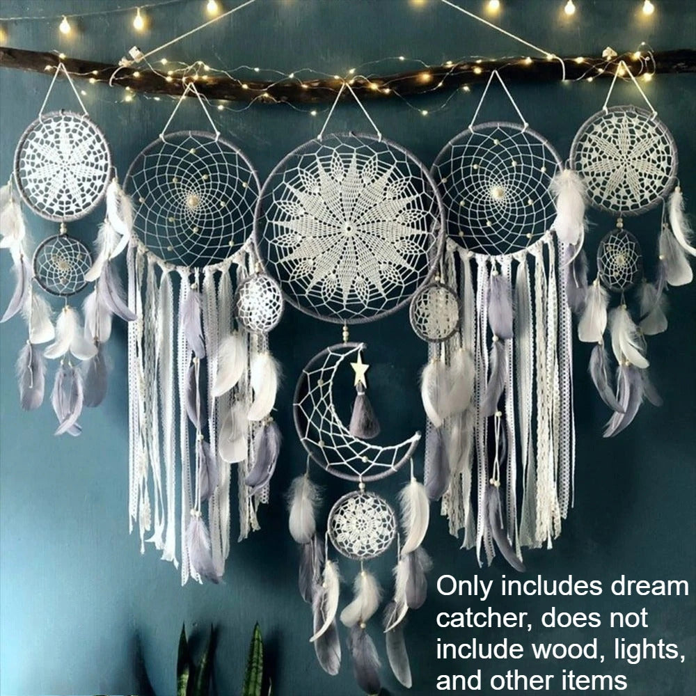 Dreamcatcher Wreath style Wall Hanging Decoration Dream Catcher - In Use