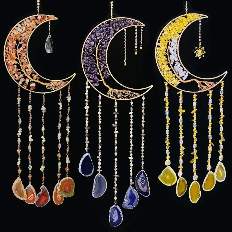 Sleep Guardian Indoor Decorative Wind Chime Dreamcatcher - Close-up Detail