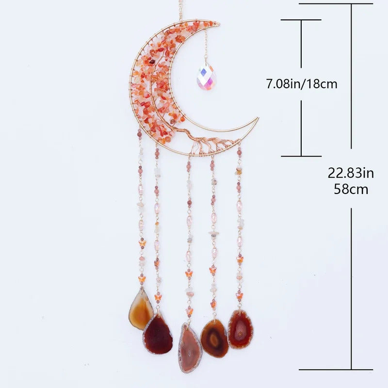 Sleep Guardian Indoor Decorative Wind Chime Dreamcatcher - Detail View