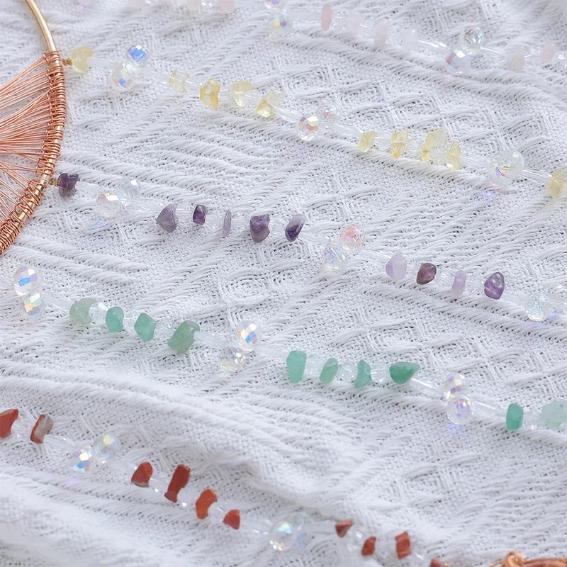 Moon Dreamcatcher Hanging Home Decoration - Detail View