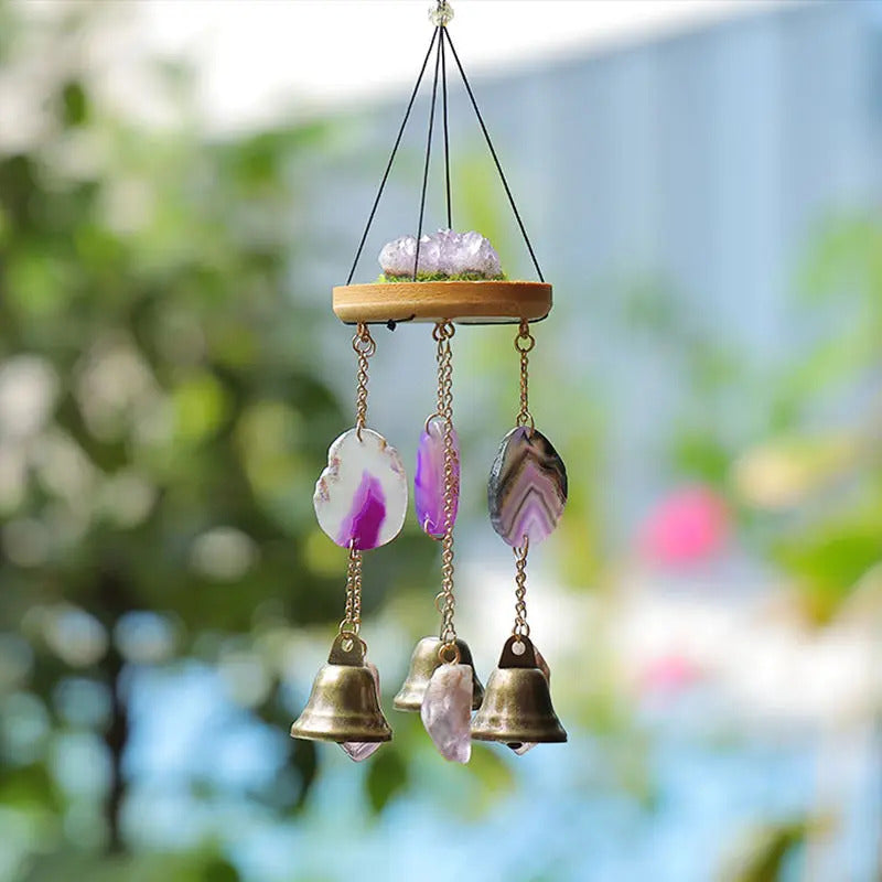 Sun catcher ornament crystal wind chime dreamcatcher - Detail View